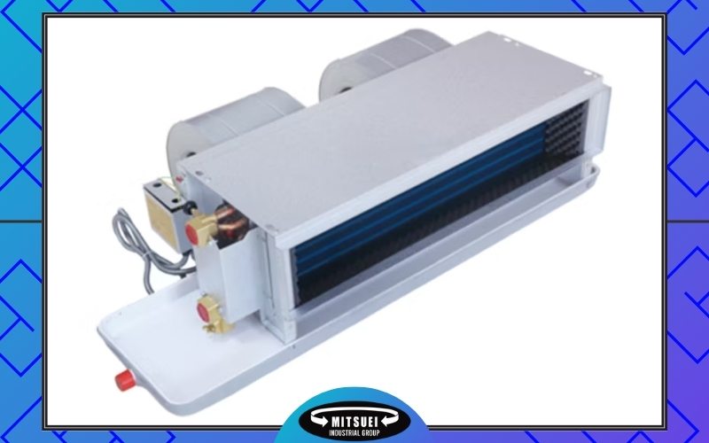  1) فن کویل دو لوله‌ای (Two-Pipe Fan Coil Unit)